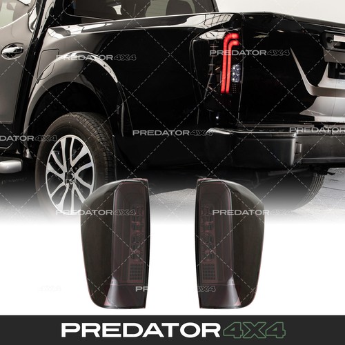 Rear led tail lights black - rear,