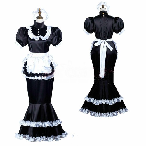 Girl maid sissy - lockable, black
