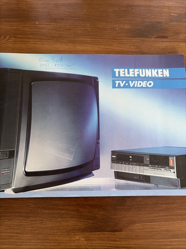 Telefunken catalogue 80s tv - catalogue, 80s?