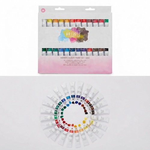 Watercolour paint box - paint, 24