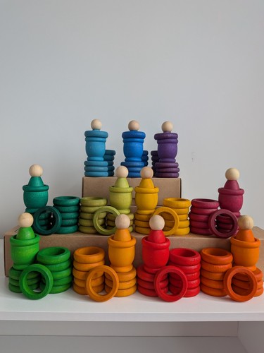 Grapat coloured nin rings - coloured, nin,