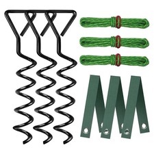 Tree Stake Kit, Heavy Duty Spiral Tree Stakes and Supports for Leaning2615