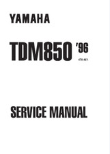 YAMAHA TDM850 TDM 850 1996 1997 1998 1999 2000 Service Manual Printed Comb Bound