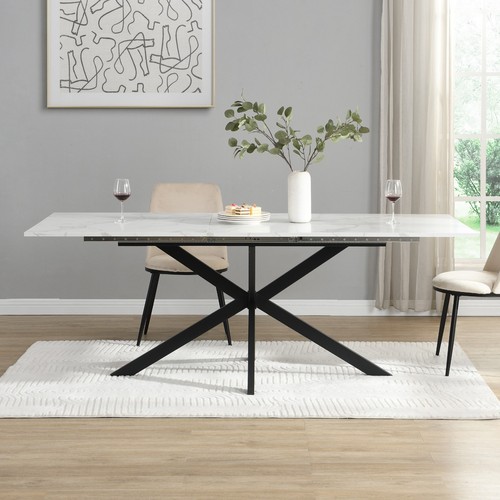 Modern white marble - modern, marble-look
