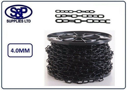 4mm black steel - 4mm,, chain