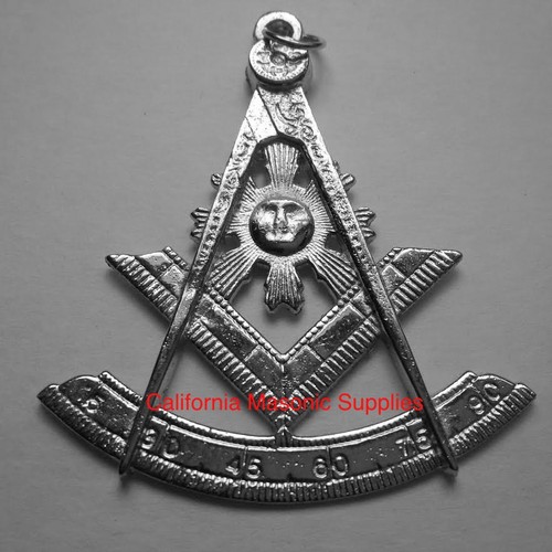 Past master silver tone jewel - past,