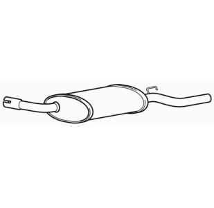 Quality rear exhaust silencer - quality,