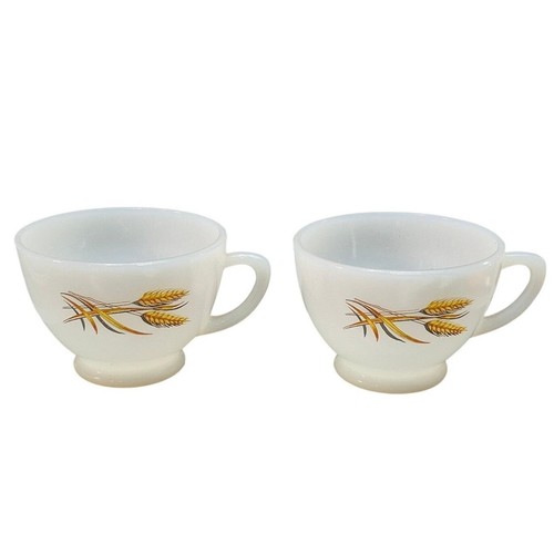 Fire king milk glass - fire-king, harvest
