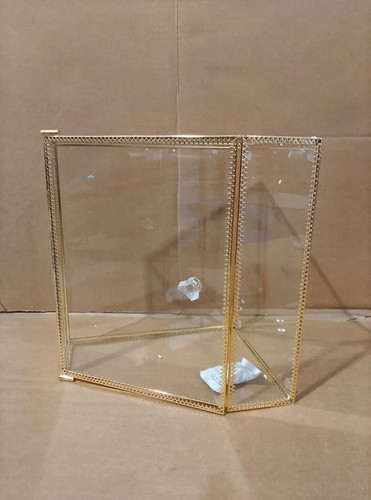 Gold glass display - display, cabinet