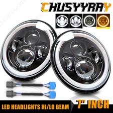 2PCS 7“ inch Round LED