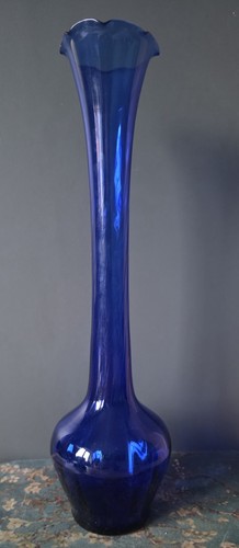 Vintage cobalt blue glass - blue,