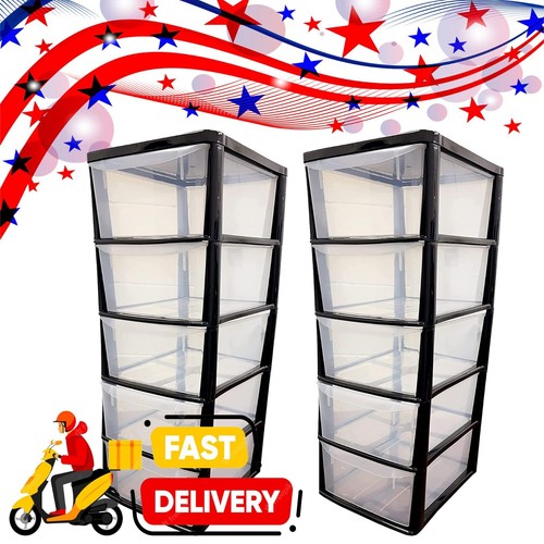 Large black plastic5 clear - black,