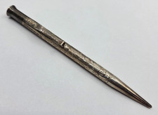 Yard O Led Sterling Silver Perfecta Victorian Engraved Mechanical Pencil VG++