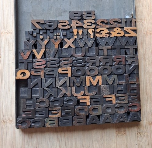 Wooden letterpress printing - wooden,