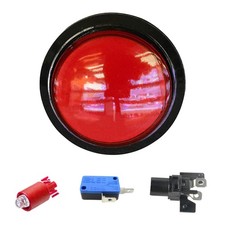 5 Colors Arcade 45MM Round Push Buttons Illumilated LED Light With Microswitch