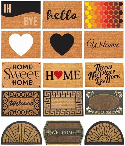 Non slip natural coir door - slip, mat