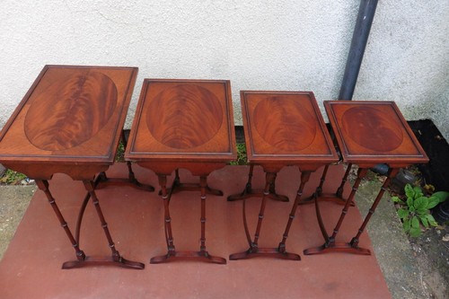 Antique mahogany nest - nest, 4