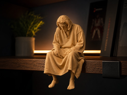 Sad jesus sitting - sitting, –