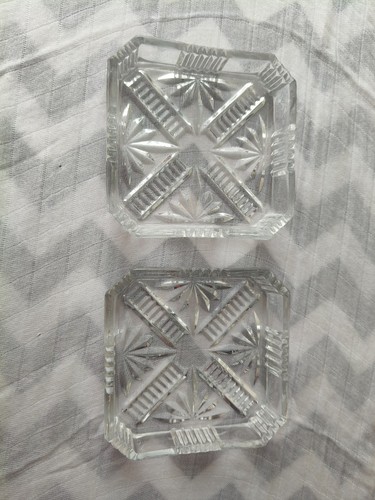 Vintage clear pressed glass - clear,