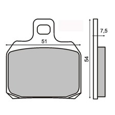 Pair Brake Pads for Benelli
