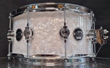 DW Performance White Marine Pearl Snare Drum 14x6.5" Inch Maple USA / Rullante