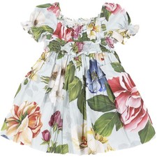 DOLCE & GABBANA BLUE BABY GIRLS DRESS AND BLOOMERS SET 12-18 MONTHS