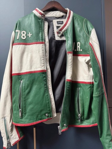 Diesel leather jacket wolf - leather,