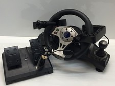 GameStop BB-6353 PS3 Steering Wheel w/ Pedals & Shifter