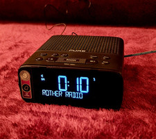 Pure Siesta S2 Digital DAB FM Radio Alarm Clock in Black