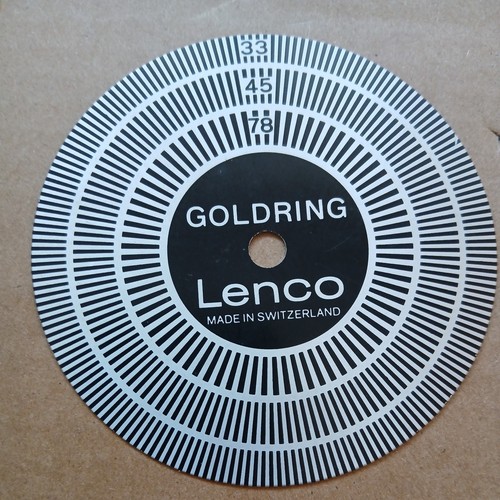 Goldring lenco strobe - lenco, disc