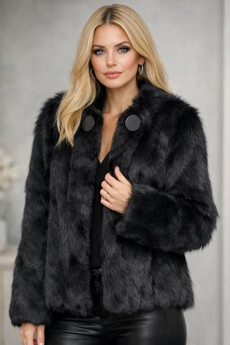 Genuine black fox fur - genuine,