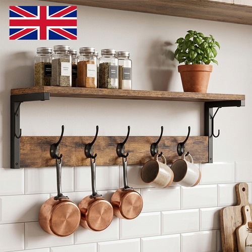 Wall mounted wooden coat hat - &,