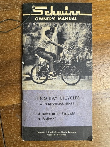 1968 schwinn stingray - 1968, owner's