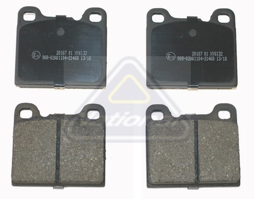 Brake pads set - set, rear