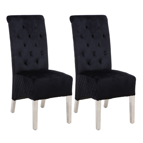 Set high back velvet - set,