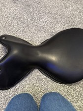 Wow Deep Style Saddle Seat, Black, Size 1. Semi curved Black Leather cantle.