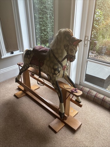 Antique wooden rocking horse - rocking,