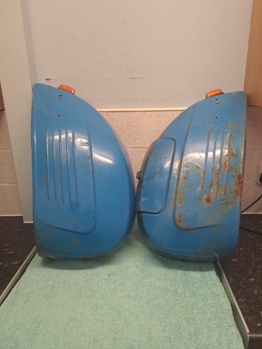 Pair vintage vespa side - pair,