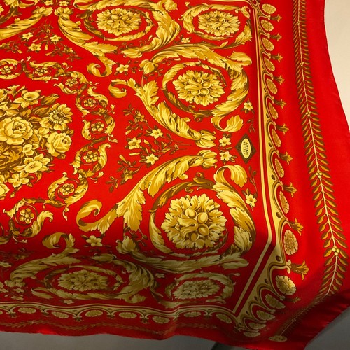 Vintage versace silk scarf new - vintage,