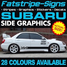 to fit SUBARU IMPREZA GRAPHICS STICKERS STRIPES DECALS WRC WRX STI TURBO 2.0