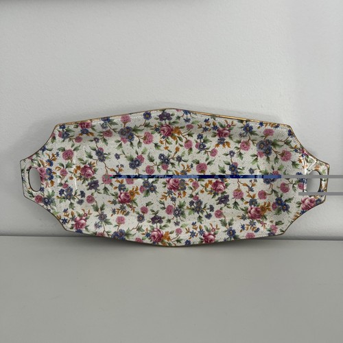 Old cottage chintz tray - cottage,