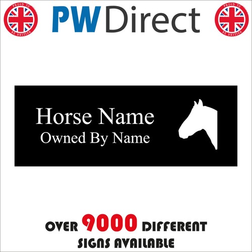Sign horse your text owned - owned, by