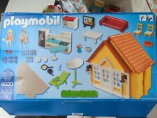 Playmobil Bundle, House 6020, Playground 6670, Bus, Car, 11 Figures, Accessories