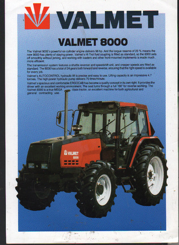 Valmet 8000 tractor brochure - valmet,