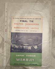 1958 FA CUP FINAL PROGRAMME