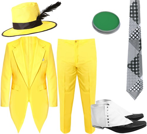 Mens 90s fancy dress yellow - 90s,