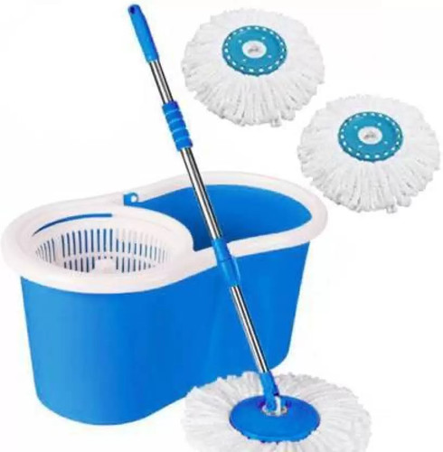 Blue floor magic spin mop - floor,