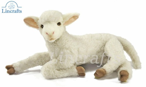 Hansa lying lamb 6563 plush - lying,