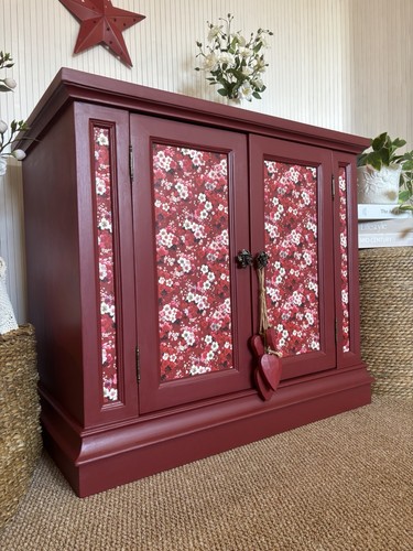 Upcycled cabinet refinished - cabinet, in