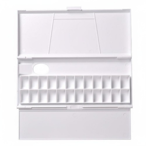 Trifold paint palette flip lid - paint,